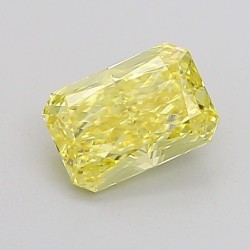 Diament laboratoryjny o barwie fantazyjnej radiant, 1.04ct, VVS2, Fancy Intense Yellow, IGI LG756544387