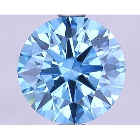 Diament laboratoryjny o barwie fantazyjnej szlif okrągły, 2.01ct, VVS2, Fancy Vivid Blue, IGI LG627458164