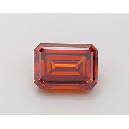 Diament laboratoryjny o barwie fantazyjnej szlif szmaragdowy, 2.09ct, VVS2, Fancy Vivid Orange, IGI LG685530730