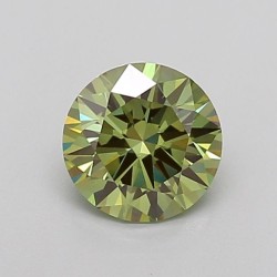 Diament laboratoryjny o barwie fantazyjnej szlif okrągły, 1ct, VVS2, Fancy Vivid Green, IGI LG757507100