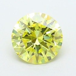 Diament laboratoryjny o barwie fantazyjnej szlif okrągły, 2.05ct, VVS1, Fancy Intense Yellow, IGI LG720546897