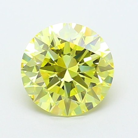 Diament laboratoryjny o barwie fantazyjnej szlif okrągły, 2.05ct, VVS1, Fancy Intense Yellow, IGI LG720546897
