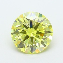 Diament laboratoryjny o barwie fantazyjnej szlif okrągły, 1.45ct, VVS2, Fancy Intense Yellow, IGI LG720546915