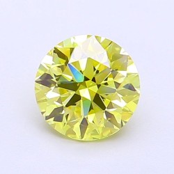 Diament laboratoryjny o barwie fantazyjnej szlif okrągły, 1.08ct, VVS2, Fancy Vivid Yellow, IGI LG720546921
