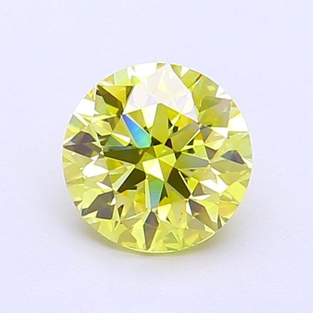 Diament laboratoryjny o barwie fantazyjnej szlif okrągły, 1.08ct, VVS2, Fancy Vivid Yellow, IGI LG720546921