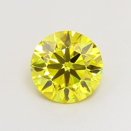 Diament laboratoryjny o barwie fantazyjnej szlif okrągły, 1.18ct, VVS1, Fancy Vivid Yellow, IGI LG720546934