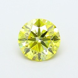 Diament laboratoryjny o barwie fantazyjnej szlif okrągły, 1.1ct, VVS1, Fancy Intense Yellow, IGI LG720546894
