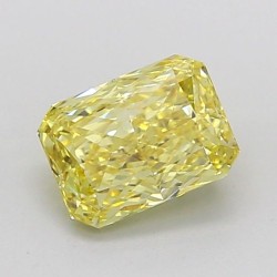 Diament laboratoryjny o barwie fantazyjnej radiant, 1.09ct, VVS2, Fancy Intense Yellow, IGI LG756544383