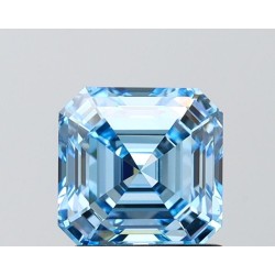 Diament laboratoryjny o barwie fantazyjnej Asscher, 1.5ct, IF, Fancy Vivid Blue, IGI LG756513275