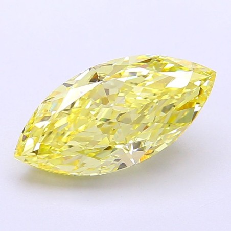Diament laboratoryjny o barwie fantazyjnej markiza, 2.51ct, VVS2, Fancy Intense Yellow, IGI LG754535813