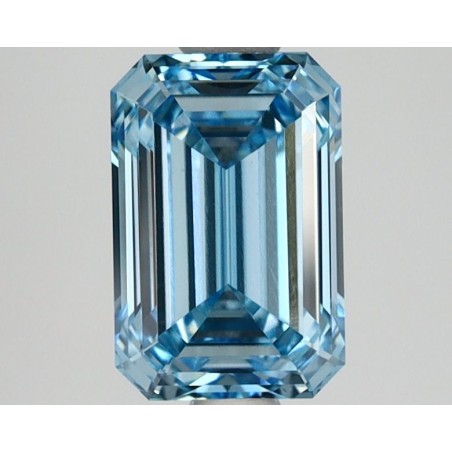 Diament laboratoryjny o barwie fantazyjnej szlif szmaragdowy, 1.58ct, VVS2, Fancy Vivid Blue, IGI LG668405535