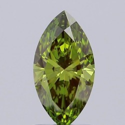 Diament laboratoryjny o barwie fantazyjnej markiza, 1.03ct, VVS1, Fancy Vivid Green, IGI LG731527341