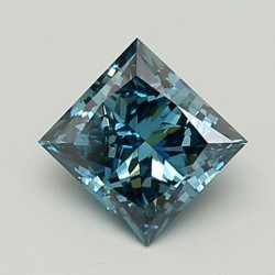 Diament laboratoryjny o barwie fantazyjnej szlif princess, 1.5ct, VVS2, Fancy Vivid Blue, IGI LG757521589