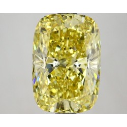 Diament laboratoryjny o barwie fantazyjnej szlif poduszkowy brylantowy, 2.72ct, VVS2, Fancy Intense Yellow, IGI LG628436149
