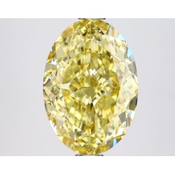 Diament laboratoryjny o barwie fantazyjnej szlif owalny, 2.88ct, VVS2, Fancy Intense Yellow, IGI LG660470141