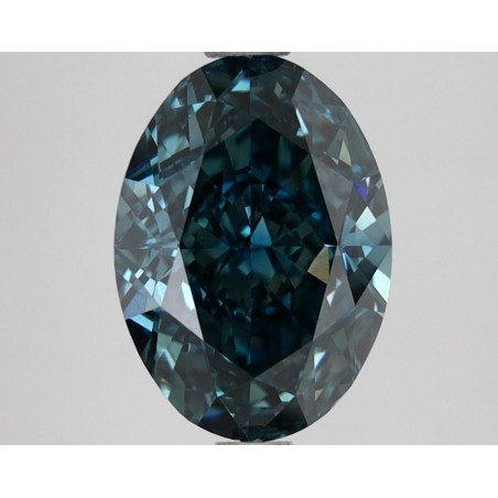 Diament laboratoryjny o barwie fantazyjnej szlif owalny, 2.97ct, VVS2, Fancy Intense Blue Green, IGI LG662488631