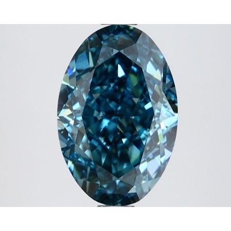 Diament laboratoryjny o barwie fantazyjnej szlif owalny, 2.6ct, VVS2, Fancy Vivid Blue, IGI LG659455827