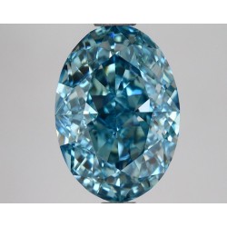 Diament laboratoryjny o barwie fantazyjnej szlif owalny, 2.54ct, VVS2, Fancy Vivid Blue, IGI LG651435403