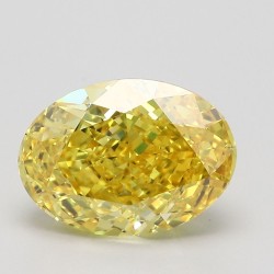 Diament laboratoryjny o barwie fantazyjnej szlif owalny, 1.65ct, VVS2, Fancy Vivid Yellow, IGI LG538261617