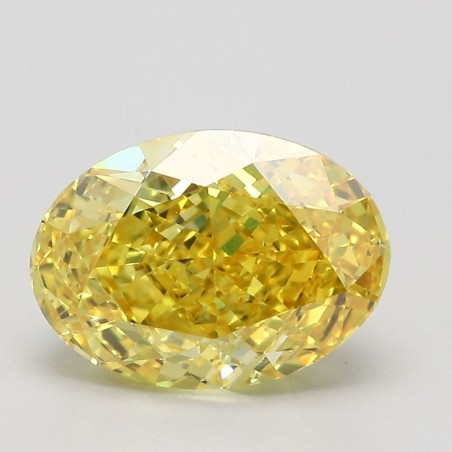 Diament laboratoryjny o barwie fantazyjnej szlif owalny, 1.65ct, VVS2, Fancy Vivid Yellow, IGI LG538261617