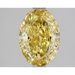 Diament laboratoryjny o barwie fantazyjnej szlif owalny, 1.58ct, VVS2, Fancy Intense Yellow, IGI LG628442870