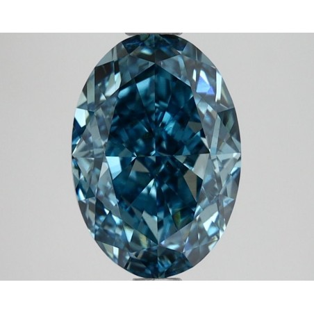 Diament laboratoryjny o barwie fantazyjnej szlif owalny, 2.57ct, VVS2, Fancy Vivid Blue, IGI LG667430082