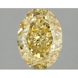Diament laboratoryjny o barwie fantazyjnej szlif owalny, 2.05ct, VVS1, Fancy Intense Yellow, IGI LG666411164