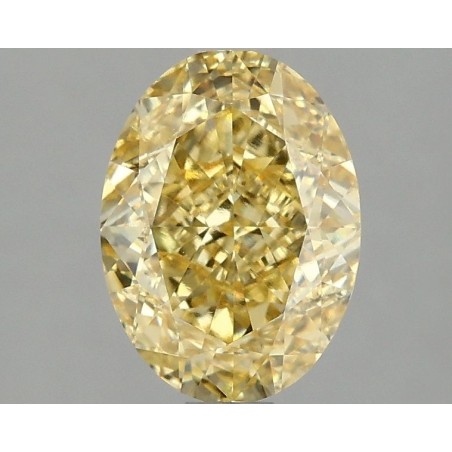 Diament laboratoryjny o barwie fantazyjnej szlif owalny, 2.05ct, VVS1, Fancy Intense Yellow, IGI LG666411164