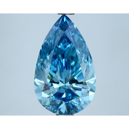 Diament laboratoryjny o barwie fantazyjnej szlif gruszkowy, 2.71ct, VVS1, Fancy Vivid Blue, IGI LG631440981