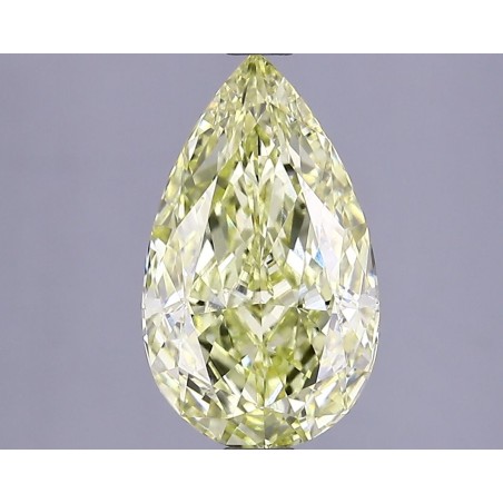Diament laboratoryjny o barwie fantazyjnej szlif gruszkowy, 2.54ct, VVS2, Fancy Intense Yellow, IGI LG624430931