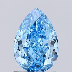 Diament laboratoryjny o barwie fantazyjnej szlif gruszkowy, 1.03ct, VVS2, Fancy Vivid Blue, IGI LG745519591