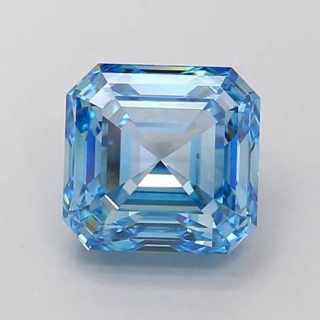 Diament laboratoryjny o barwie fantazyjnej Asscher, 2.68ct, VVS2, Fancy Vivid Blue, IGI LG705541944