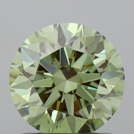 Diament laboratoryjny o barwie fantazyjnej szlif okrągły, 1.09ct, VVS2, Fancy Vivid Green, IGI LG722505257