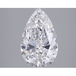 Diament laboratoryjny szlif gruszkowy, 2ct, VVS1, E, IGI LG749572962
