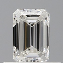 Diament szlif szmaragdowy, 0.5ct, VVS2, G, GIA 1545124991