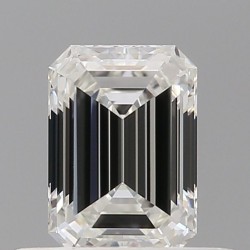 Diament szlif szmaragdowy, 0.5ct, VVS1, H, GIA 7538908582