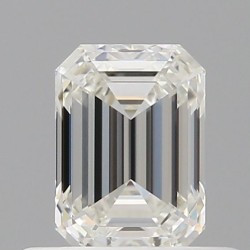 Diament szlif szmaragdowy, 0.5ct, VVS1, H, GIA 6531603725