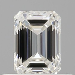Diament szlif szmaragdowy, 0.53ct, SI1, H, GIA 5513803951
