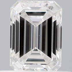 Diament szlif szmaragdowy, 0.4ct, VS1, E, GIA 7543155448