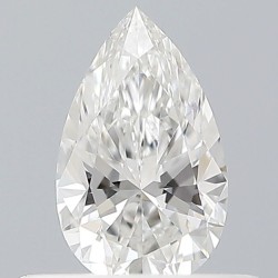 Diament szlif gruszkowy, 0.35ct, VS2, F, GIA 6532340203