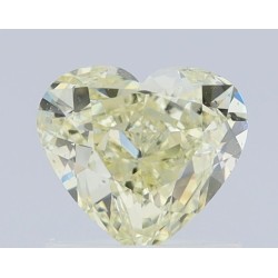 Diament o barwie fantazyjnej serce, 1ct, VS2, Fancy Light Yellow, GIA 2221412430