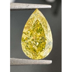 Diament o barwie fantazyjnej szlif gruszkowy, 1.11ct, VS1, Fancy Brownish Yellow, GIA 6415180422