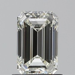 Diament szlif szmaragdowy, 1ct, VVS2, H, HRD 250000265925