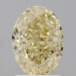 Diament o barwie fantazyjnej szlif owalny, 1.7ct, VS2, Fancy Yellow, GIA 2538341608
