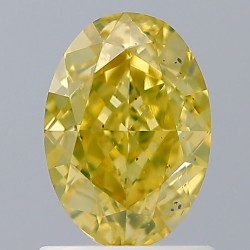 Diament o barwie fantazyjnej szlif owalny, 1.22ct, SI1, Fancy Deep  Yellow, GIA 6391818912