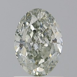 Diament o barwie fantazyjnej szlif owalny, 1.01ct, SI1, Fancy Gray, GIA 6237761512