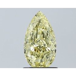 Diament o barwie fantazyjnej szlif gruszkowy, 1.13ct, VS2, Fancy Yellow, GIA 6521089922
