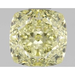 Diament o barwie fantazyjnej szlif poduszkowy brylantowy, 1ct, VS1, Fancy Yellow, GIA 1538412640
