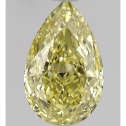 Diament o barwie fantazyjnej szlif gruszkowy, 1.26ct, VVS1, Fancy Intense Yellow, GIA 2508157504