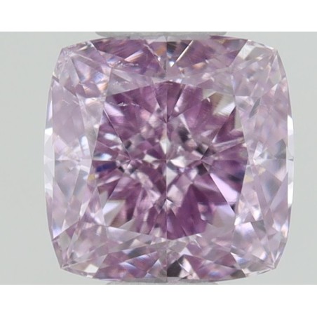 Diament o barwie fantazyjnej szlif poduszkowy brylantowy, 0.41ct, SI1, Fancy Intense Pink Purple, GIA 6223224828